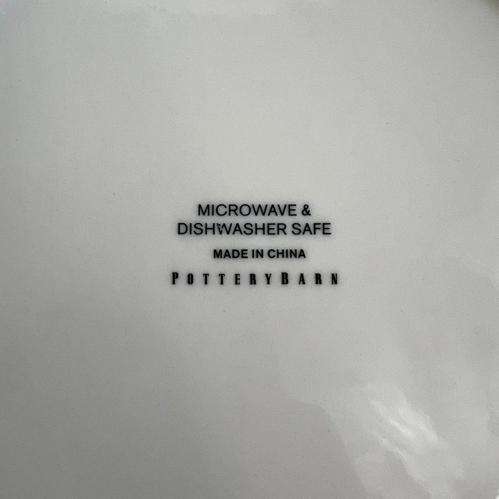 Pottery Barn Monique Lhuillier Rose Bouquet Salad Plates 8.5